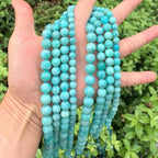 180pcs Adabele Natural Grade A Brazil Amazonite Healing Gemstone 4mm Small Round Beads Gem Stone Spacer for DIY Craft Jewelry Making GE8-4 - color: Grade A Amazonite, size: 4mm (180pcs/2 strands)