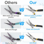11PCS Jewelry Pliers Set, Long Nose, Diagonal, End Cutting, Bent Nose, Combination, Flat Nose, Needle Nose & Round Nose, Tweezers and Storage Bag, Jewellery DIY Making and Repairing Supplies