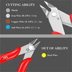 2 Pack Flush Cutters MC-170, MONVICT Wire Cutters 5 Inch Side Cutting Pliers Precision Cutter Tools Ultra Sharp Micro Wire Cutters for Cables Wires Zip Ties 3D Printing Electrical & Cut Needs… - color: 5"- Pack 2