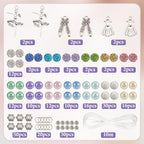 SUNNYCLUE 1 Box 236pcs DIY 6 Sets Ball Bracelet Making Kit Dance Charms Bulk Dancer Shoes Dress Theme Polymer Clay Rhinestone Disco Ballet Imitation Pearl Beads for Jewelry Making Starters Supplies - style: Dance 2