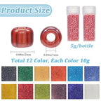 SUNNYCLUE 120G Glass Seed Beads Bulk 12/0 Seed Beads Glass 2mm Transparent Small Pony Beads Mini Round Glass Bead Loose Spacer Beads for Jewelry Making DIY Earrings Friendship Bracelets Necklace - color: Mixed Color 4