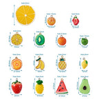 Craftdady Fruit Dangle Charms Pendants Cute Resin Food Pendants Apple Orange Pineapple Strawberry Pendants Lovely Vegetable Mushroom Charms for DIY Craft Earring Bracelet Necklace Jewelry Making - color: Mixed Color, Mixed Shape