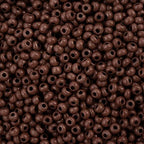 John Bead Czech Glass Seed Beads 11/0 Terra Intensive Dark Brown, 25 Grams of DIY Jewelry Making Beads Preciosa (Jablonex) - color: Dark Brown