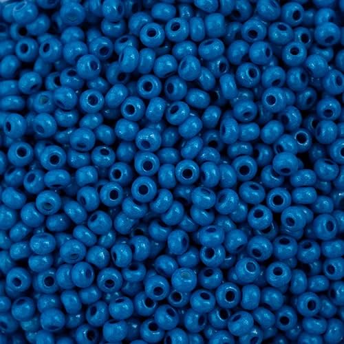 John Bead Czech Glass Seed Beads 11/0 Terra Intensive Blue, 25 Grams of DIY Jewelry Making Beads Preciosa (Jablonex) - color: Blue