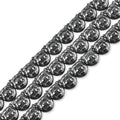 HAAMIIQII 36pcs 11x12mm Natural Black Hematite Loose Gemstone Beads Tiger Head Shape Spacer Stone Beads for Jewelry Making DIY Bracelets Necklaces Crafting - color: Tiger Head Shape, size: 11x12mm