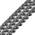 HAAMIIQII 36pcs 11x12mm Natural Black Hematite Loose Gemstone Beads Tiger Head Shape Spacer Stone Beads for Jewelry Making DIY Bracelets Necklaces Crafting - color: Tiger Head Shape, size: 11x12mm