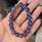 Dark Blue Round Crystal Glass Beads for Jewelry Making (4/6/8/10mm), Smooth Round Natural Gemstone Glass Spacer Loose Beads for Crafts Bracelets Necklaces Charms - color: Round Smooth Glass Beads: Dark Blue