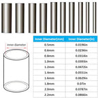 JSHANMEI 100pcs Fishing Single Barrel Crimp Sleeves, Strong Crimps Copper Wire Connectors for Rigging Fishing Leaders, Versatile Crimping Loop Sleeve - size: 100pcs-2.2mm Inner Dia