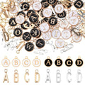 104 PCS Letter Charms for Jewelry Making - Double Sided Alphabet & Initial Charms for Necklace & Bracelet - color: 2 style