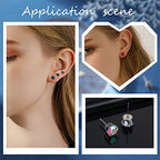 SUNNYCLUE 1 Box 90Pcs Prong Earring Setting 304 Stainless Steel Earring Posts Prong Earring Blanks Beads Rhinestone Claw Earring Component for Jewelry Making Women Adults DIY Stud Earrings Crafts - color: 45pairs 304 Stainless Steel Prong Earring Setting