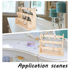FINGERINSPIRE Wood 3 Tier Detachable Bracelet Holder Bangles Display Storage Stand Hair Rope Display Organizer Retail Stores Counter Top Jewelry Storage Displays for Bracelet Watch Bangles Hairband