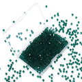1000pcs Crystal Glass Beads 4mm Bulk Faceted Bicone Spacer Beads for DIY Jewelry Making - color: Malachite Green, size: 4mm