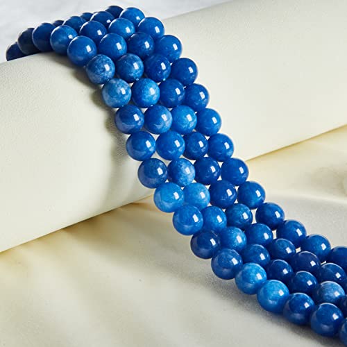 100pcs 8mm Kyanite Beads Natural Gemstone Beads Round Loose Beads for Jewelry Making - color: Kyanite, size: 8mm