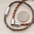Stainless Steel Magnetic Clasp Inner Hole 3mm/4mm/5mm/6mm/8mm Glue-in Jewelry Clasp - color: Steel Tone, size: Inner Hole Size=3mm