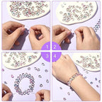 UR Urlifehall 100 Pcs Glass Teardrop Charms Transparent Spray Painted Glass Beads with Glitter Powder Beads for DIY Jewelry Crafts Making - color: 100pcs-9x6x6mm-glass teardrop beads