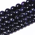 60PCS 6mm Starry Blue Sandstone Gemstone Beads Beads Natural Stone Round Loose Beads for Jewelry Making DIY Bracelet Necklace 15" Inch - color: Blue Sandstone, size: 6mm