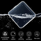 Jetec 6 Pieces Mini Plastic Clear Beads Storage Containers Box for Collecting Small Items, Beads, Jewelry, Business Cards, Game Pieces, Crafts (3.3 x 3.3 x 1.1 Inch) - size: 3.3 x 3.3 x 1.1 Inch