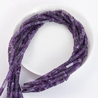 Natural Amethyst Rectangle Tube Beads 4x13mm 38cm/str Loose Semi Gemstone Stone Beads for Making Bracelets Necklace Earrings - color: Amethyst, size: 4x13mm Rectangle