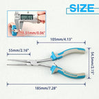 SPEEDWOX Long Reach Needle Nose Pliers With Smooth Jaw Tweezer Nose Pliers Extra Long For Hard To Reach Narrow Space - style: Upgrade Needle Nose Pliers
