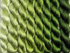 100% Nature Mulberry Handmade Embroidery Silk Thread Woven Jewelry Accessory Artificial Flowers Cross Stitch Floss DIY Sewing Kits 8 Gradient Colors 22m Each (45) - color: 45