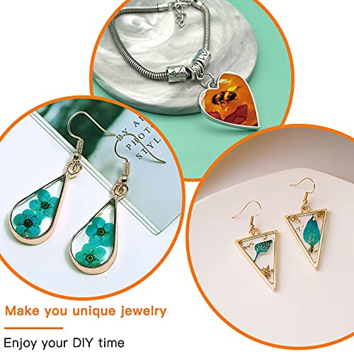 Oubaka 60Pcs Open Back Bezels Pendants,10 Styles Hollow Frame Pendants Casting Frame Pendant Open Back Bezel Pendant for Jewelry Findings,Earrings,Necklace,Bracelet,DIY Crafts(6 Colors) - color: 6 Colors;6 Styles