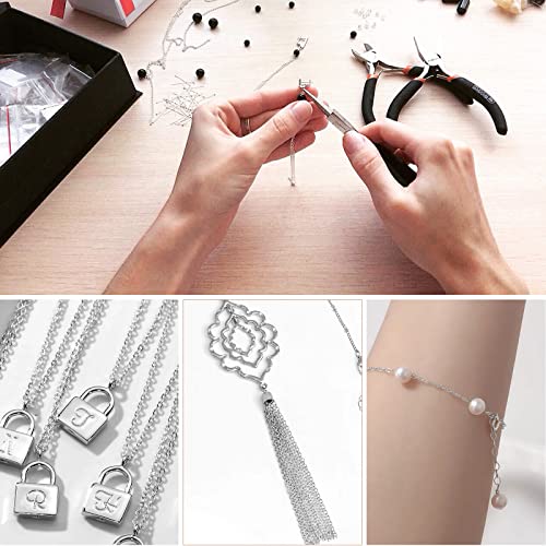 [66 Feet/ 20M] Stainless Steel Chain Bulk, 2mm 304 Stainless Steel Chains Flat Cable Link Chain Bulk for Jewelry Making DIY Craft - color: Stainless Steel, size: 2.0mm width