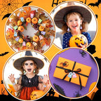 Augshy 64 Pcs Halloween Ghost Charms, Resin Ghost Charms Luminous Ghost Beads Halloween Pendant Bulk Glow in The Dark Ornament for DIY Bracelet Necklace Earrings Jewelry Making Accessories Decorations - style: Halloween Style