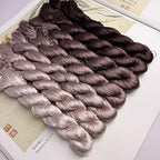 100% Nature Mulberry Handmade Embroidery Silk Thread Woven Jewelry Accessory Artificial Flowers Cross Stitch Floss DIY Sewing Kits 7 Gradient Colors 110m Each (23) - color: 23