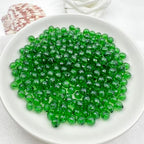 420PCS 8MM Round Crystal Acrylic Beads Crystal Faceted Beads Spacer Beads for DIY Crafts Jewelry Making, Bracelets Necklaces Wind Chimes Suncatchers Loose Gemstones(62-Dark Green) - color: 62-Dark Green, size: 8MM