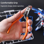 RUITOOL Model Nippers, Gundam Model Tools for Advancers to Repair and Fix Plastic Models, Ultra-thin Single Blade Gunpla Nipper, Non-slip Grip 4.7 Inch Sprue Cutter for Plastic Model Building - color: Orange