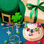 100pcs Green Glass Beads 14mm Large Hole European Beads Christmas Green Lampwork Loose Spacer Bead for Bracelet DIY Craft Necklace Earring Making Hole: 5mm - color: Dark Green