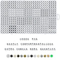 Deinduser 1400 Pieces Letter Beads - 4x7mm White Round for Bracelets Acrylic Jewelry Making Bracelet Alphabet with Black inked, R-W0B - color: White beads with Black inked letter, size: Round 4*7mm