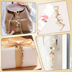 ASTNIC 316PCS Keyring Making Kit & Bag Charm Kit with Charms, Key Ring Hoop, Pliers, DIY Jewellery Making Supplies for Bracelet, Necklace and Jewelry Making, Gifts for Girls, Women, Adults - color: Gold-316PCS