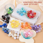 180 PCS Focal Beads for Pen Making, Include 100 PCS 20mm Rhinestone Beads 20 PCS 16mm Bubblegum Bead and 60 PCS Rondelle Spacer Bead, Perfect for DIY Pen Keychain Bracelets Jewelry - color: 180 PCS Round Beads