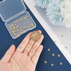UNICRAFTALE 60 pcs 4 Sizes Flower Spacer Beads Stainless Steel Beads 3-6mm Real 18K Gold Plated Mini Snowflake Loose Beads Metal Beads Small Beads Finding for DIY Bracelet Necklace Jewelry Making - size: 3/4/5/6.1mm