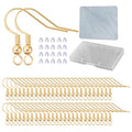 Earring Hooks for Jewelry Making - 120 pcs/60 Pairs Hypoallergenic 14K Gold Ear Wires Fish Hooks for Jewelry Making, Jewelry findings Parts with 120 pcs Rubber Earring Backs Stopper for DIY Earrings - color: Regular 14K Gold