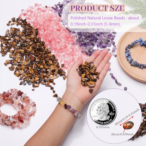 400pcs Pastel Shell Chip Beads 5-8mm Pre-drilled Freeform Loose Gemstone Healing Beads for DIY Jewelry Making Ring Earrings Necklace Bracelet Art Crafts - color: Pastel Shell
