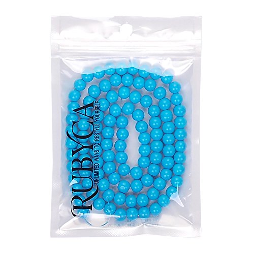 RUBYCA Round Opaque Painted Druk Czech Glass Beads Bulk Jewelry Making Supplies, Strand, Blue, 4mm - color: Blue, size: 4mm