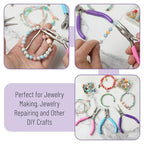 Mr. Pen- Pliers for Jewelry Making, 3 Pack, Chain Nose, Round Nose Pliers Set and Wire Cutter for Beading, Wire Wrapping, Jump Rings, Jewelry Repair, Crafting, DIY - color: Candy Colors