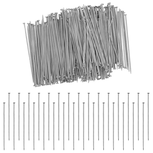 400 Pcs Flat Head Pins for Jewelry Making - Silver Copper Stainless Steel Straight Pins, Metal Flat Headpins Jewelrys Findings Eye Pin for DIY Craft Earring Bracelet Necklace Pendant Supplies