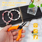 Mini Flat Nose Pliers for Jewelry Making - 4-Inch Duck Billed Smooth Jaw Micro Pliers - Wire Bending, Wrapping, Forming Tools - style: Mini Flat Nose Pliers