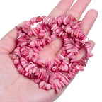 Chip Shell, 260pcs 5-8mm Irregular Shell Beads with Holes, Peach Pink Shell & Rose Quartz Like Chip Beads for Jewelry Making - color: Peach Pink