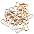 JWBIZ 16 Pcs D Ring Swivel Lobster Claw Clasp, Push Gate Snap Hooks Trigger Clips (Gold, 3/4 inch) - color: Gold, size: 3/4 inch