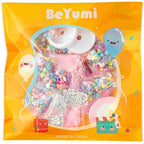 BeYumi DIY Bracelet Craft Kit - 24 Pack Mother's Day LOVE Letter Beads Bracelets with Heart Greeting Cards and Bags Thankful Craft Kit to Mother Grandma School Classroom Party Fun Activities Ages 6-12 - style: LOVE