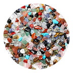 LAIDANLA Multicolor 400pcs Natural Chip Stone Beads 5-8mm Healing Crystal Irregular Gemstones Drilled DIY Loose Rocks Bead Crystal for Bracelet Earrings Necklace Jewelry Making Crafting - color: A-multicolor