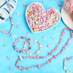 Augshy 700pcs Cute Acrylic Mini Shell Fish Starfish Beads for Party Decoration Making DIY Craft Accessories - style: Ocean Style
