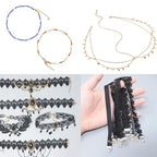 Honbay 100PCS 50mm/2inch Extender Chain Jewelry Necklace Bracelet Anklet Extension Chain Extension tails(Gold)