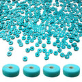 Turquoise Heishi Beads Bulk for Jewelry Making - 900pcs 3x6mm Small Natural Semi-Precious Gemstone Disc Rondelle Spacer Loose Beads for Necklace, Bracelet, Earring & DIY Handmade Crafts - color: Turquoise Heishi 3*6mm