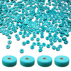 Turquoise Heishi Beads Bulk for Jewelry Making - 900pcs 3x6mm Small Natural Semi-Precious Gemstone Disc Rondelle Spacer Loose Beads for Necklace, Bracelet, Earring & DIY Handmade Crafts - color: Turquoise Heishi 3*6mm