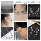 UNICRAFTALE Cone Charms Stainless Steel Spike Charms Punk Style Charm Spike Pendants Dangle Charm for DIY Necklace Earring Bracelet Jewelry Making - size: 10/15/16.5/18.5mm Long